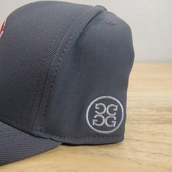 G/FORE Hat Cap Snap Back Mens Gray Skull Candy Cane Golf Santa Christmas - Picture 3 of 7